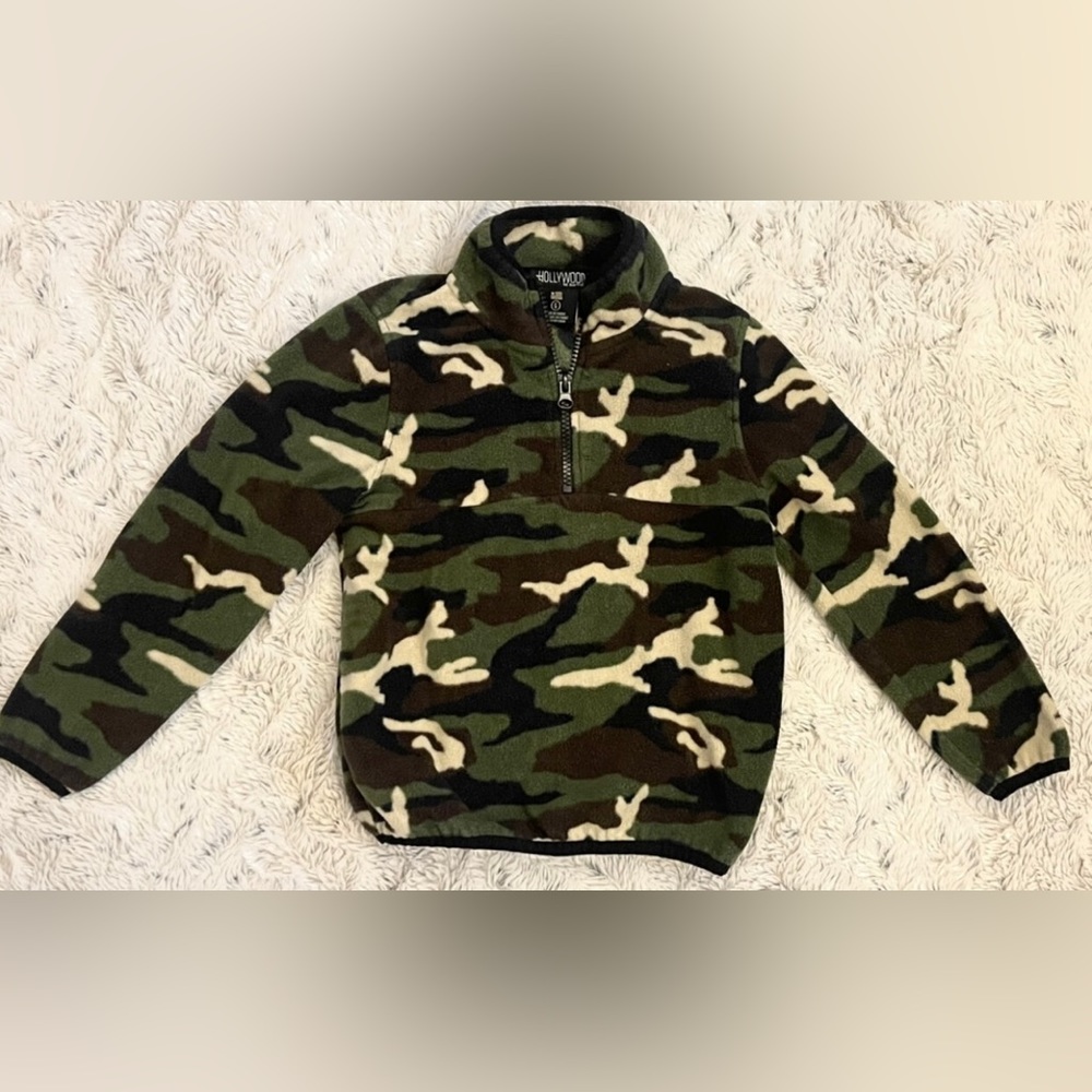 Camo pull-over fleece, boys